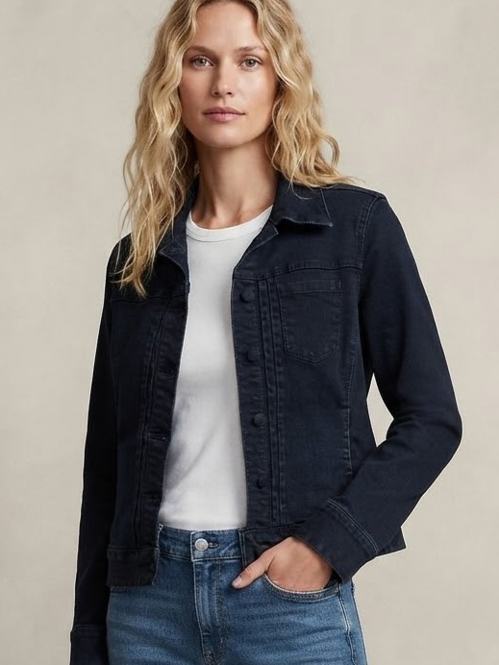 GAP Women's Dark Blue Denim Jacket